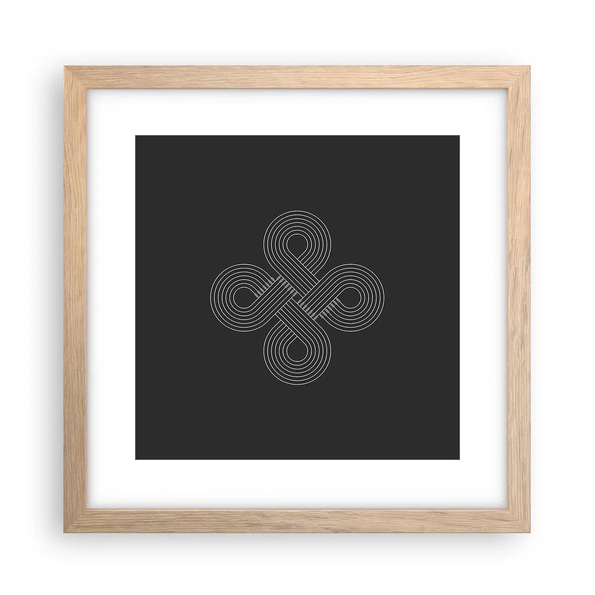 Plakat w ramie jasny dąb - W duchu celtyckim - 30x30 cm