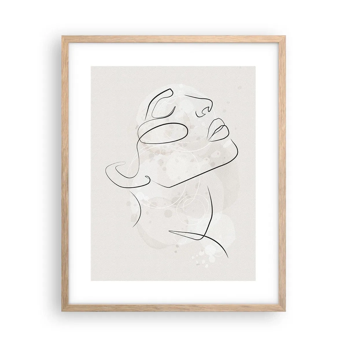Plakat w ramie jasny dąb - Zarys marzenia - 40x50 cm