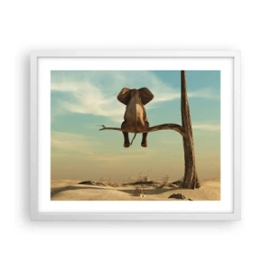 Plakat w białej ramie - Nowy punkt widzenia - 50x40 cm