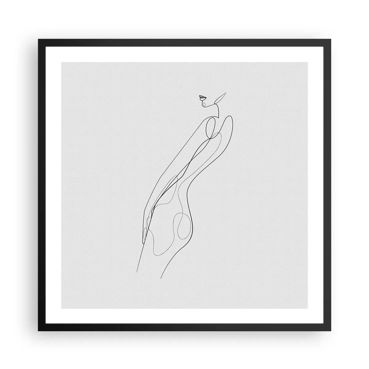 Plakat w czarnej ramie - Zaledwie obietnica - 60x60 cm