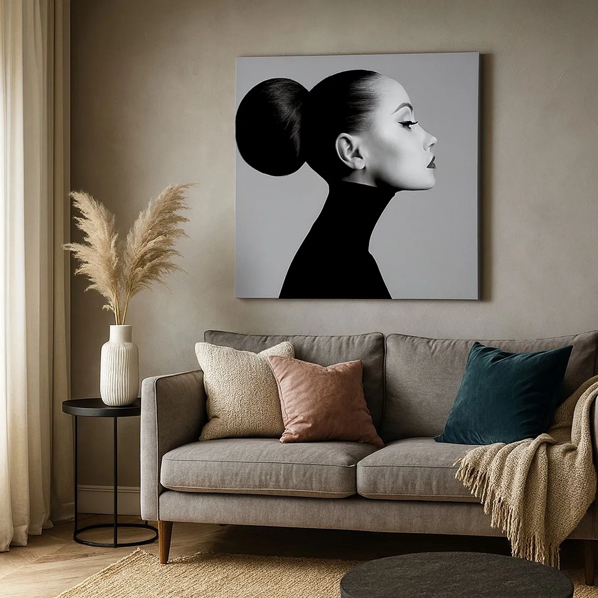Obraz na płótnie - Współczesna Nefretete - 30x30 cm