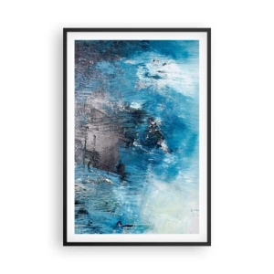 Plakat w czarnej ramie - Błękitna rapsodia - 61x91 cm