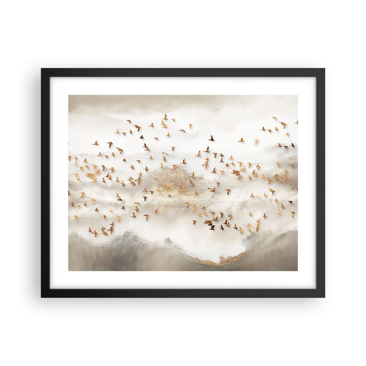 Plakat w czarnej ramie - Już czas… - 50x40 cm