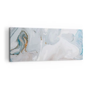 Obraz na płótnie - Biel wypiętrzona - 100x40 cm