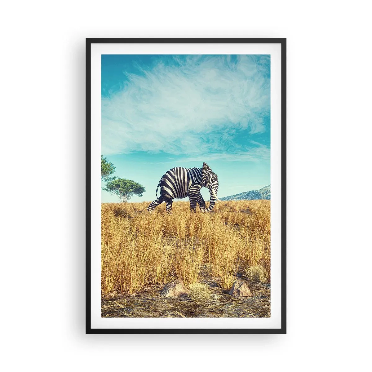 Plakat w czarnej ramie - Szarość już niemodna - 61x91 cm