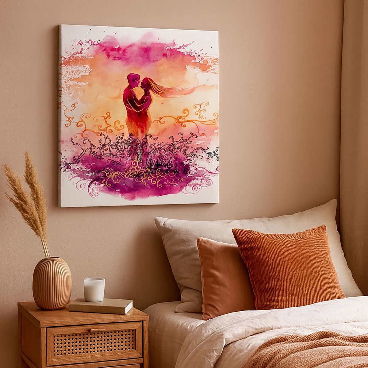 Obraz na płótnie - Jednego serca! Tak mało mi trzeba… - 30x30 cm