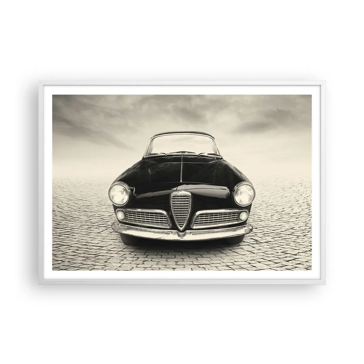 Plakat w białej ramie - I jak mnie nie kochać? - 100x70 cm