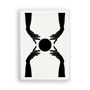 Plakat w białej ramie - Tajemny znak - 70x100 cm