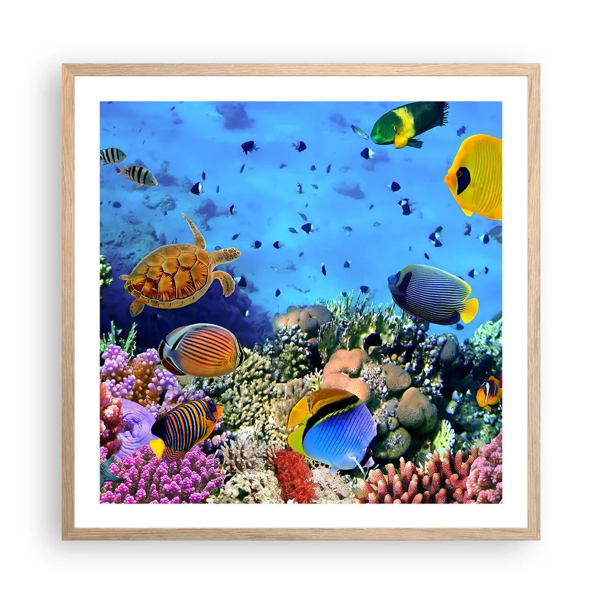 Plakat w ramie jasny dąb - I co my wiemy o życiu... - 60x60 cm