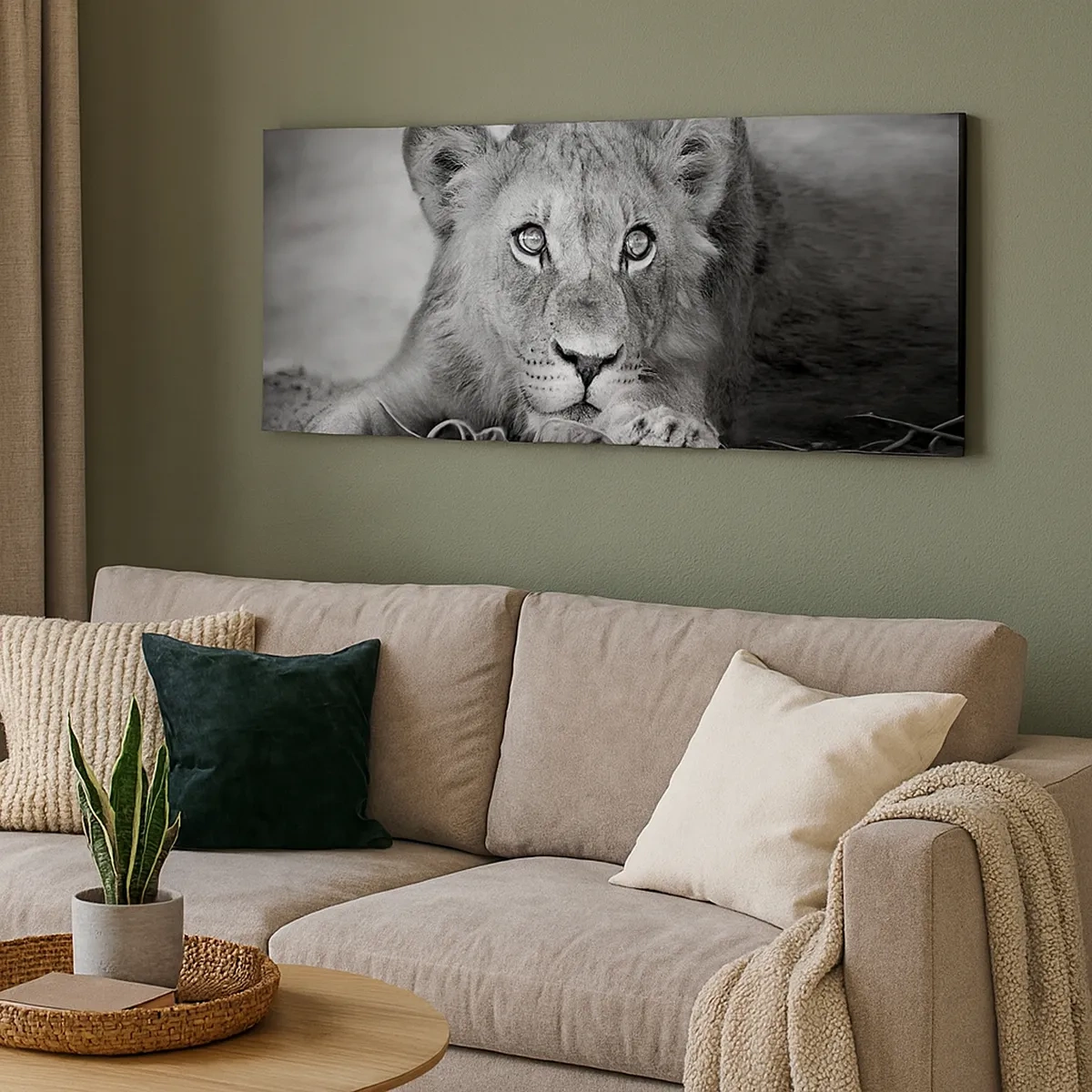 Obraz na płótnie - Królewskie szczenię - 30x30 cm