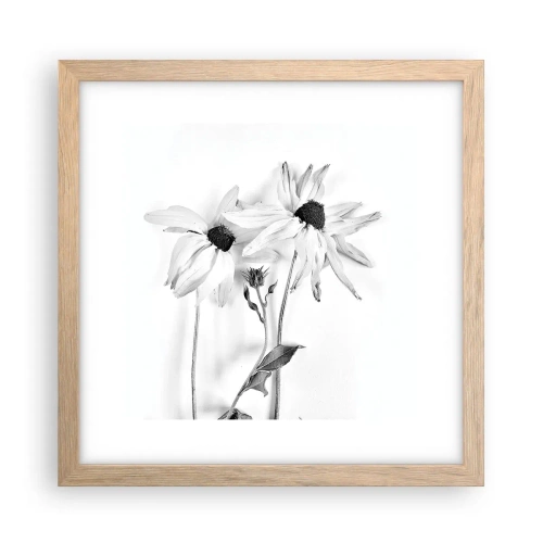 Plakat w ramie jasny dąb - Nikt nie chce być sam - 30x30 cm