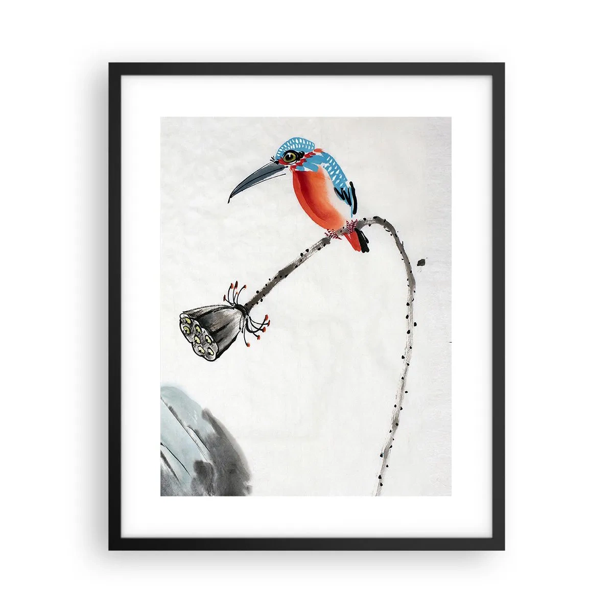 Plakat w czarnej ramie - Życie łąki - 40x50 cm