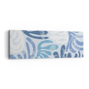 Obraz na płótnie - Błękitne paprocie - 90x30 cm