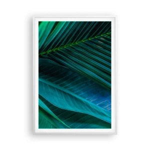 Plakat w białej ramie - Anatomia zieleni - 70x100 cm