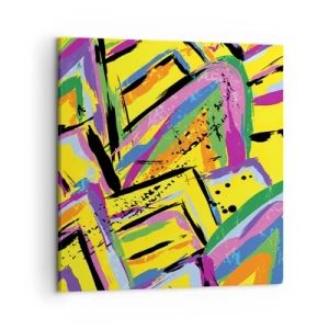 Obraz na płótnie - Aż krzyczy z radości - 50x50 cm