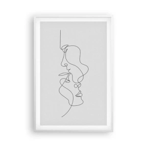 Plakat w białej ramie - Żar rzewnych żądz - 61x91 cm
