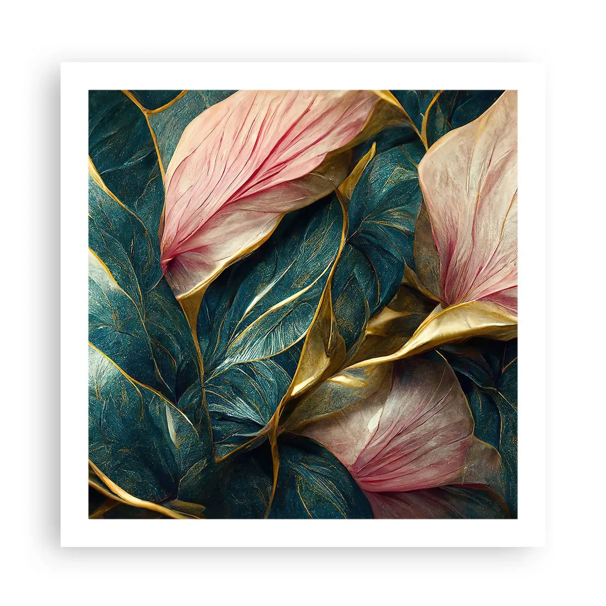 Plakat - Naturalna elegancja i styl - 60x60 cm