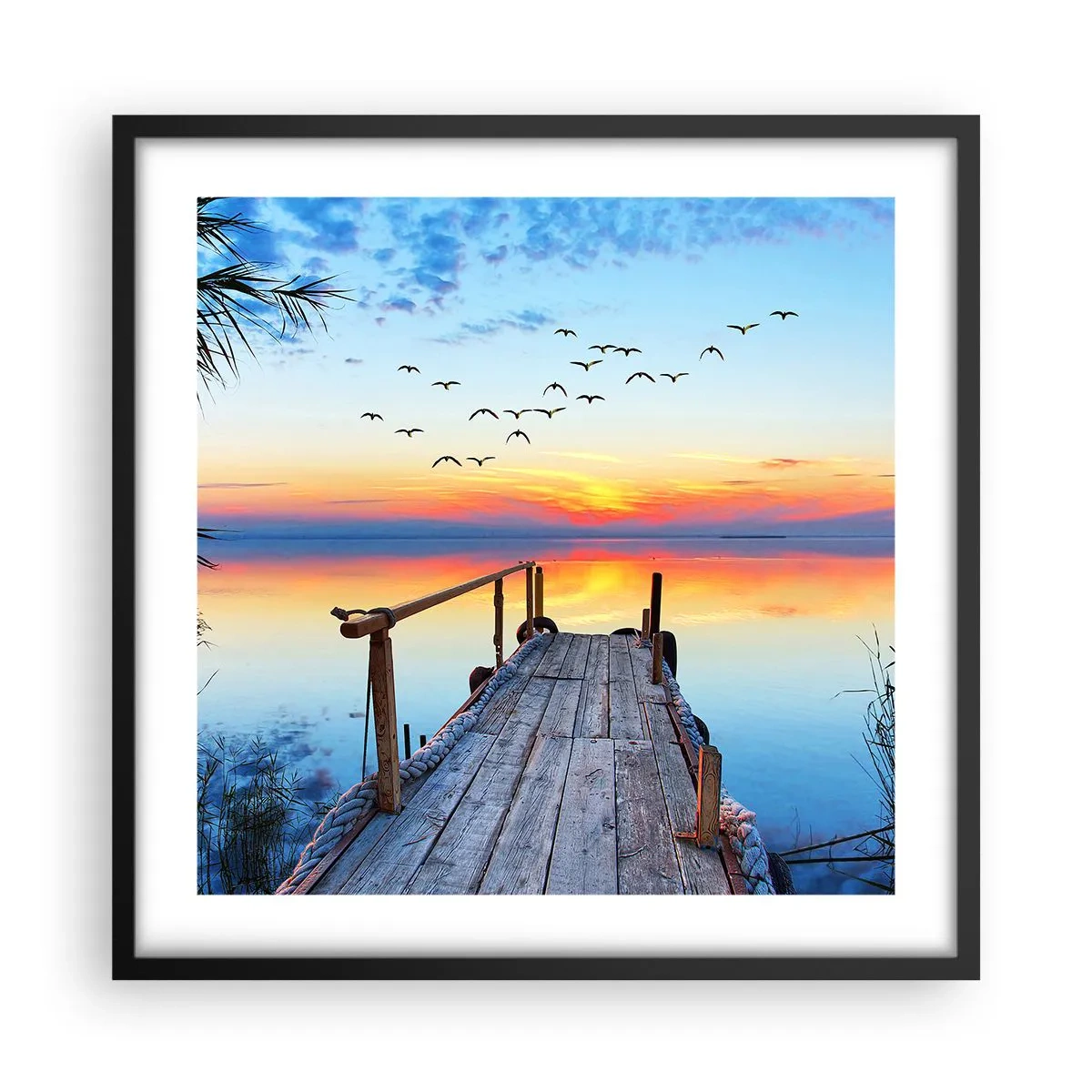 Plakat w czarnej ramie - Pora wracać… - 50x50 cm