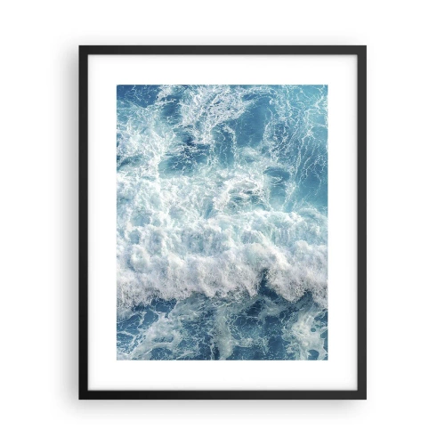 Plakat w czarnej ramie - Radośnie i w podskokach - 40x50 cm