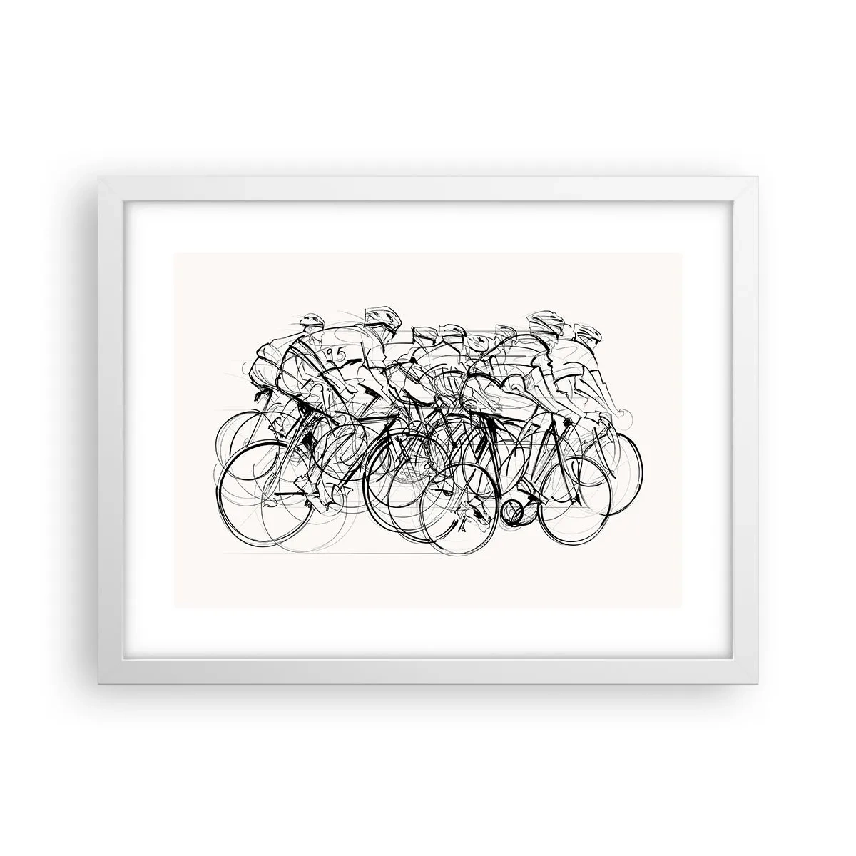 Plakat w białej ramie - Wespół w zespół - 40x30 cm