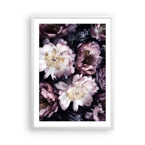 Plakat w białej ramie - Bukiet w dawnym stylu - 50x70 cm