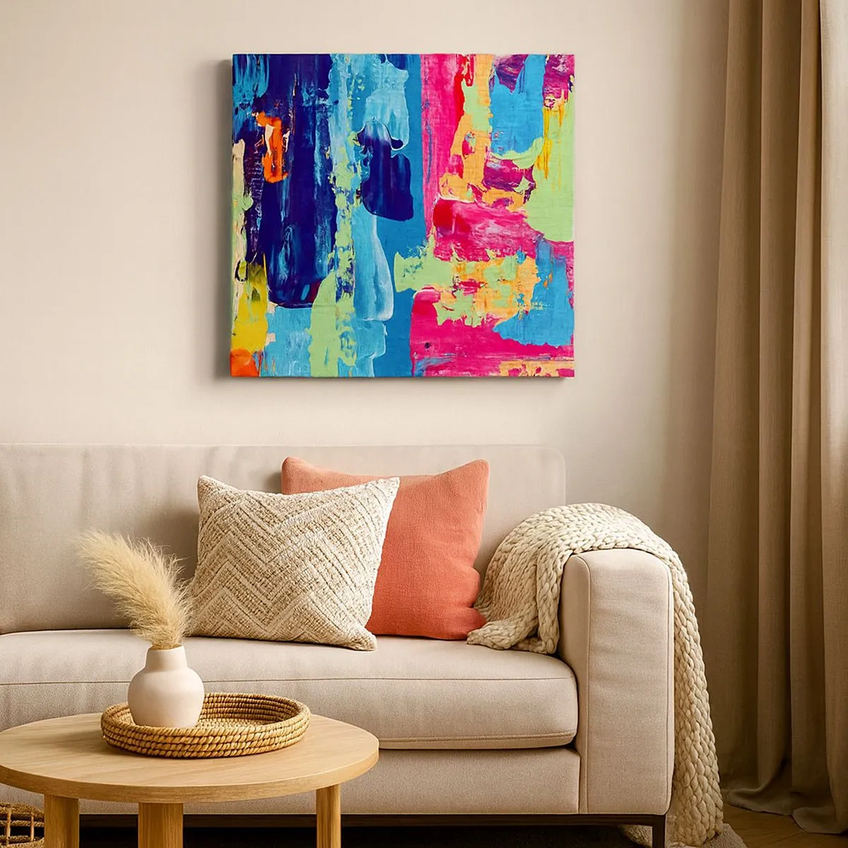 Obraz na płótnie - Życie jest piękne! - 30x30 cm