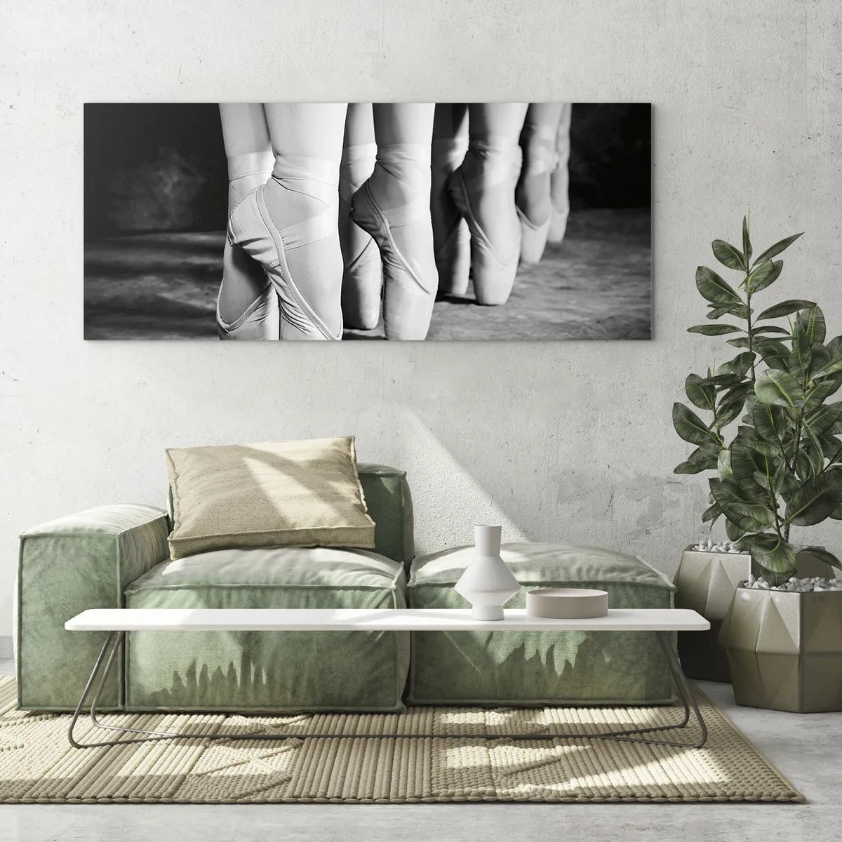 Obraz na szkle - Razem, lekko - 100x40 cm