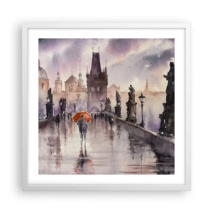 Plakat w białej ramie - Ludzie się nie zmieniają - 50x50 cm