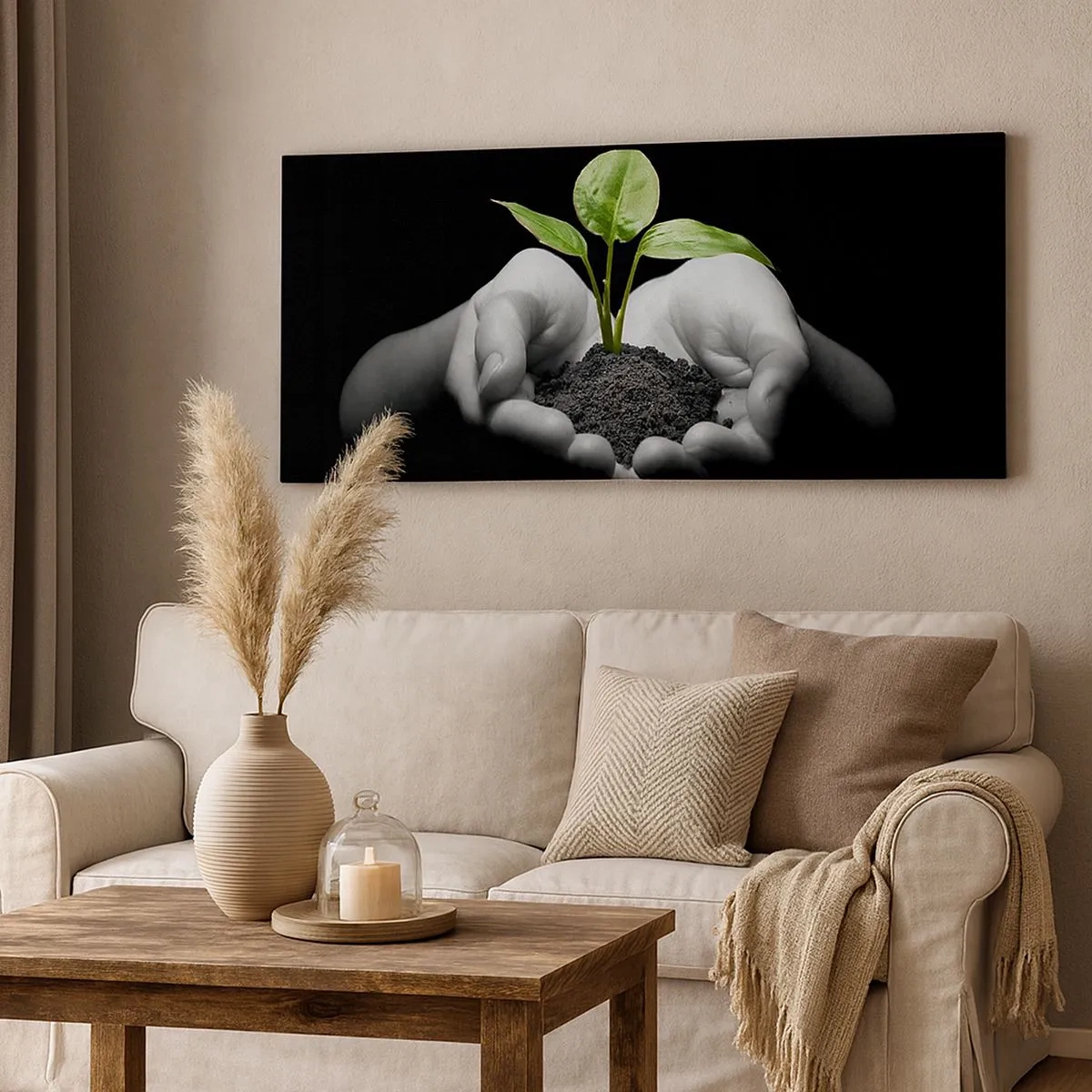 Obraz na płótnie - Kocham naturę, chronię ją - 100x40 cm