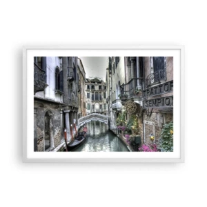 Plakat w białej ramie - Od wieków w cichej zadumie - 70x50 cm