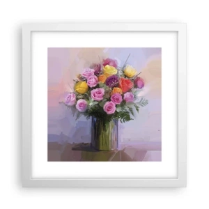 Plakat w białej ramie - Zatrzymane piękno - 30x30 cm