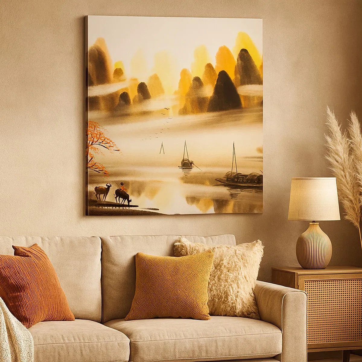 Obraz na płótnie - Dalej niż na Dalekim Wschodzie - 30x30 cm