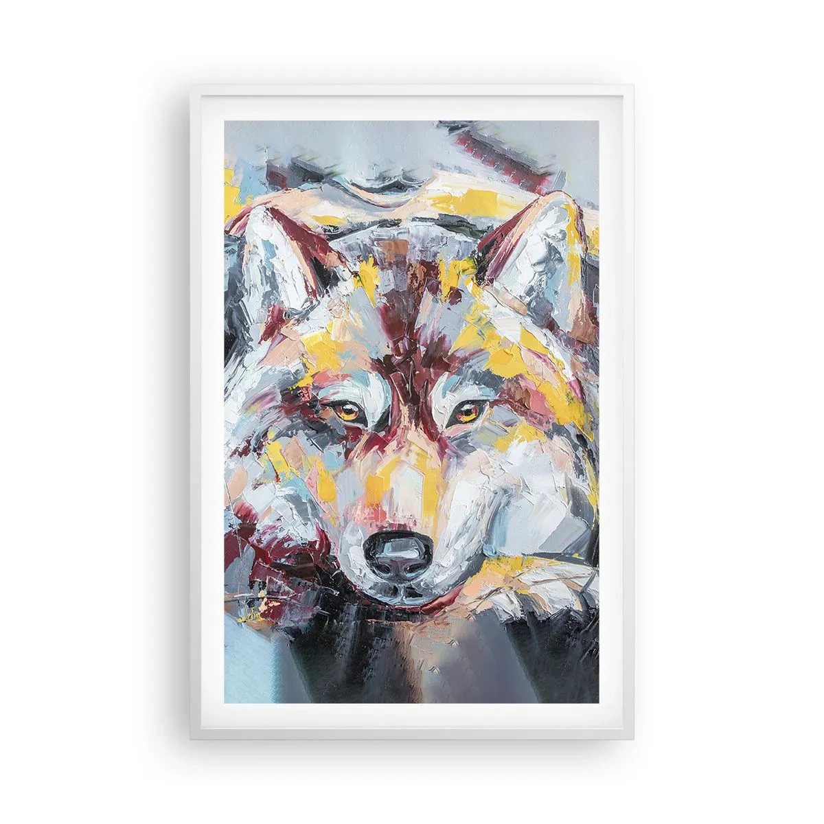 Plakat w białej ramie - Spokój wśród bliskich - 61x91 cm
