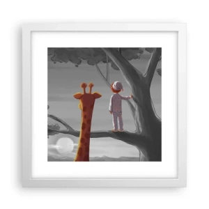 Plakat w białej ramie - To się naprawdę dzieje - 30x30 cm
