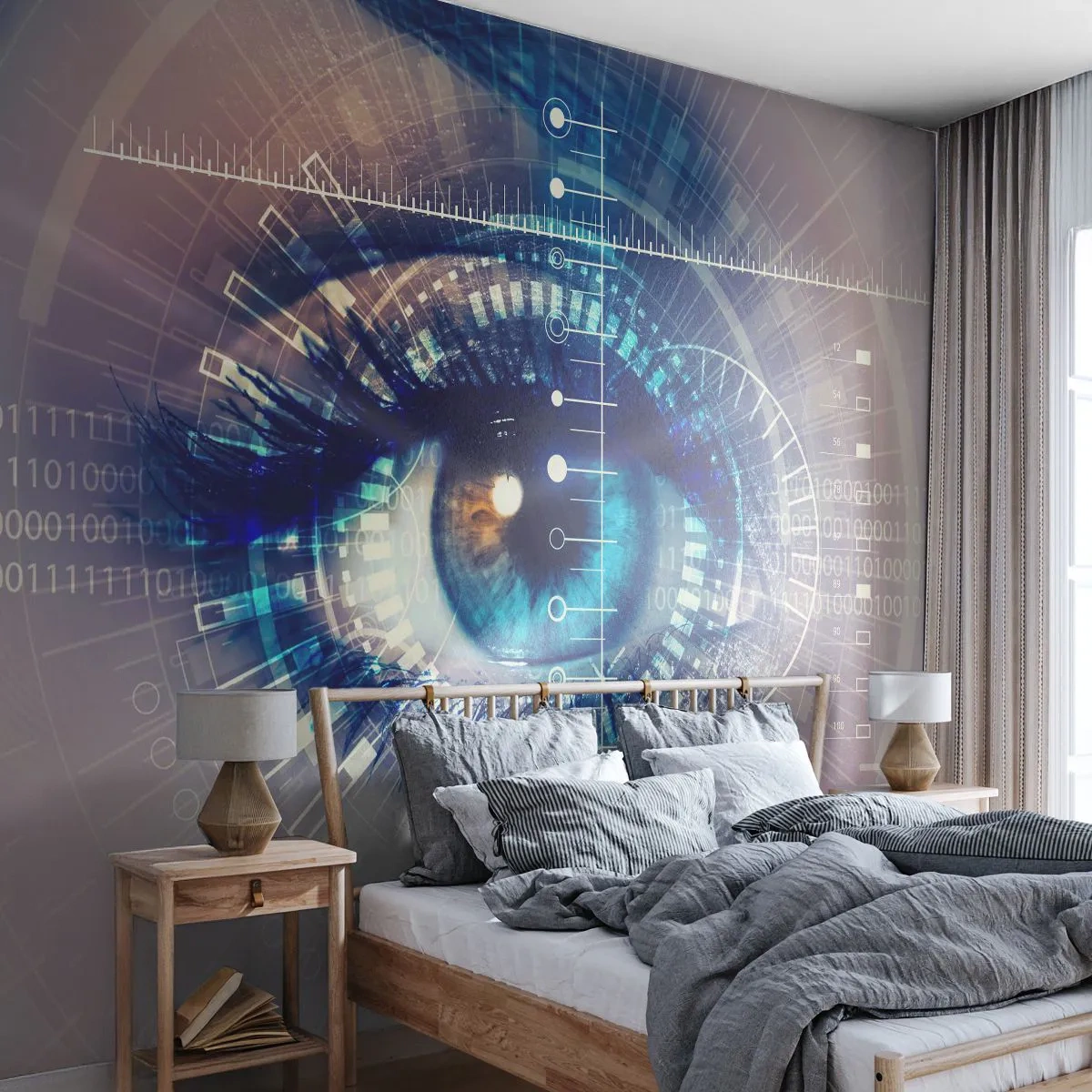 Fototapeta Samoprzylepna Deluxe Sticker - Myślisz, że mnie znasz - Abstrakcja, Oko, Grafika - 250x175 cm