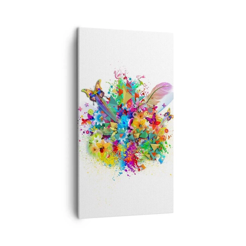 Obraz na płótnie - Bukiet radości - 45x80 cm