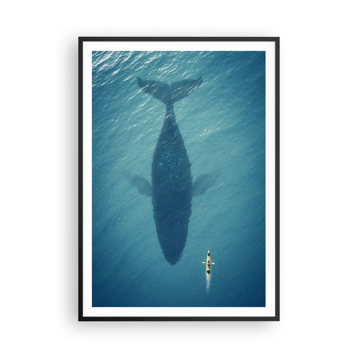 Plakat w czarnej ramie - Spotkanie na oceanie - 70x100 cm