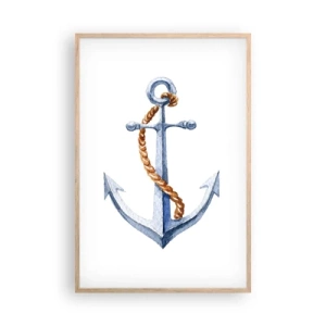 Plakat w ramie jasny dąb - Ahoj przygodo! - 61x91 cm