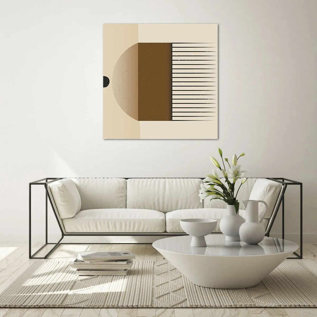 Obraz na szkle - Różne stany - 70x70 cm