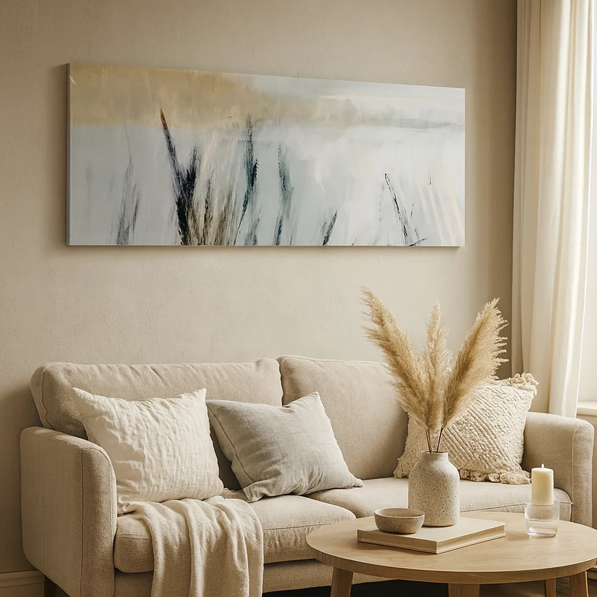 Obraz na płótnie - Zimowe pola - 30x30 cm