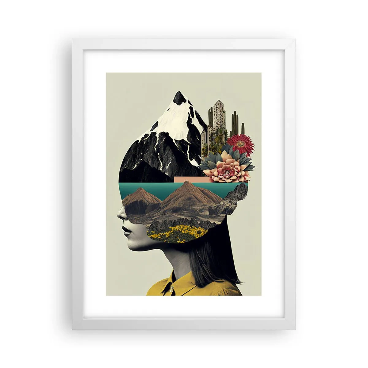 Plakat w białej ramie - Kobieta – zawsze tajemnica - 30x40 cm