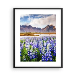 Plakat w czarnej ramie - Siła i surowość obok łagodności - 40x50 cm