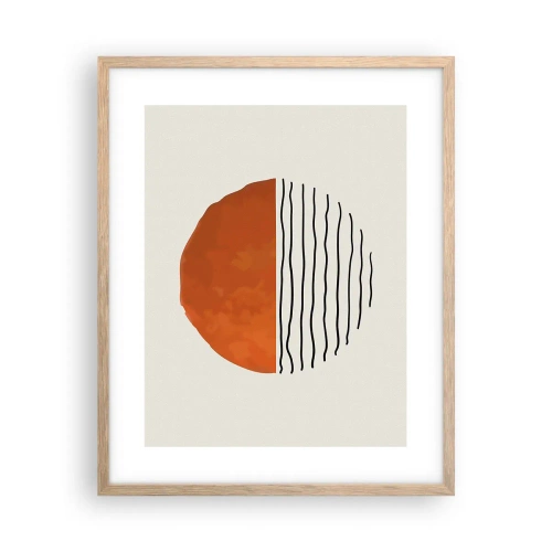 Plakat w ramie jasny dąb - W japońskim klimacie - 40x50 cm