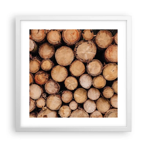 Plakat w białej ramie - Nowy początek - 40x40 cm