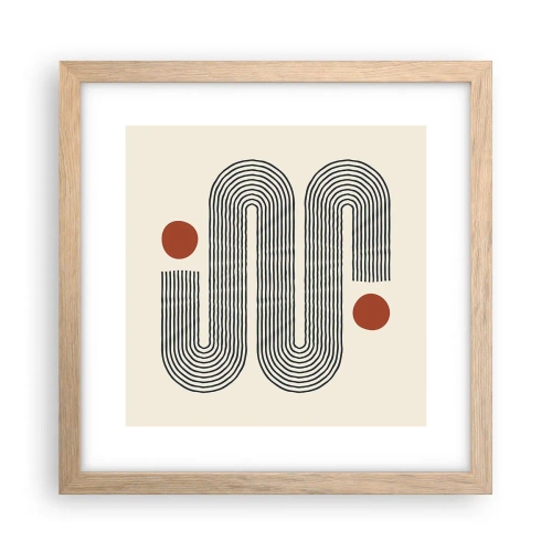 Plakat w ramie jasny dąb - Od początku do końca - 30x30 cm