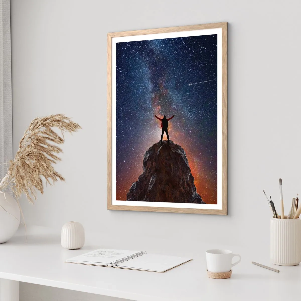 Plakat w ramie jasny dąb - Moc jest ze mną! - 50x70 cm