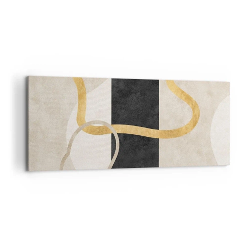 Obraz na płótnie - Kształty zapętlone - 100x40 cm