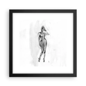 Plakat w czarnej ramie - Studium ideału kobiecości - 30x30 cm