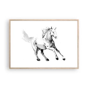 Plakat w ramie jasny dąb - Nieujarzmiona dusza - 100x70 cm