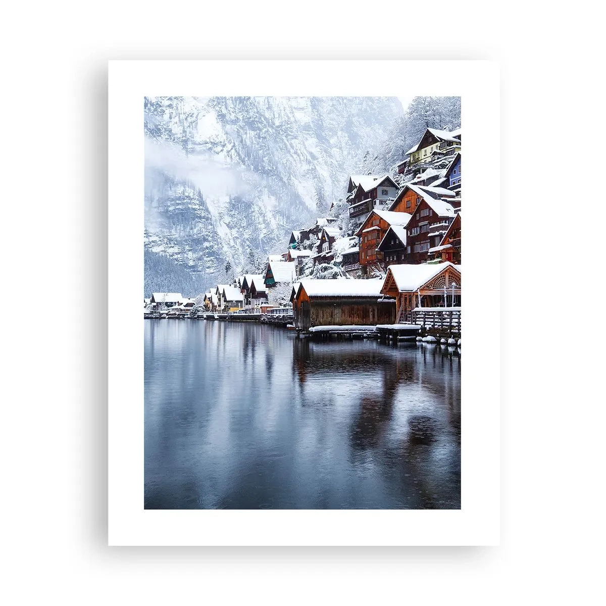 Plakat - W zimowej dekoracji - 40x50 cm